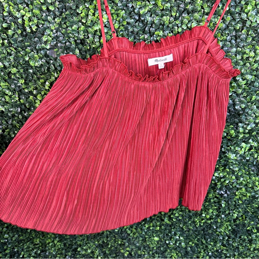 Madewell pleated flowey top nwt - Picture 5 of 8